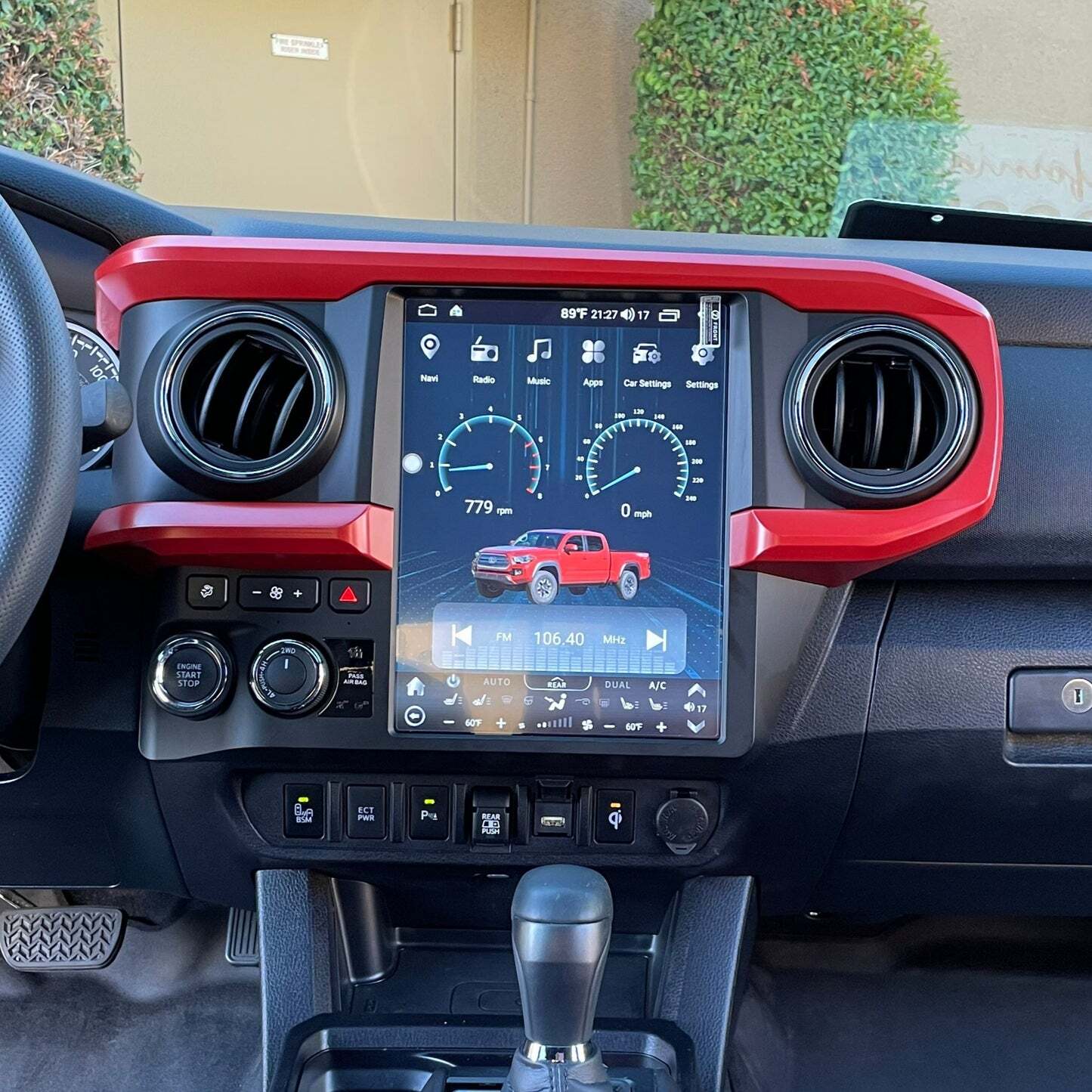 12.1″ Tesla Style Radio Multimedia Player GPS Stereo For Toyota Tacoma 2016-2022