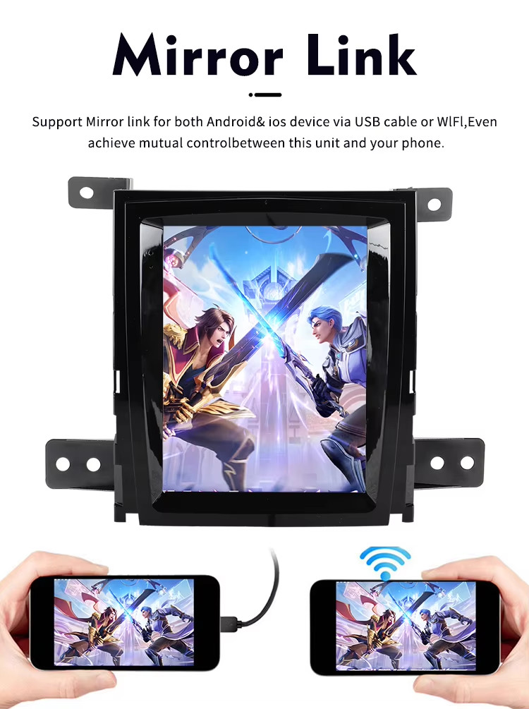 10.4″ Tesla Style Car Radio 2din Stereo For Cadillac SLS 2007-2012 Gps Navi 64gb