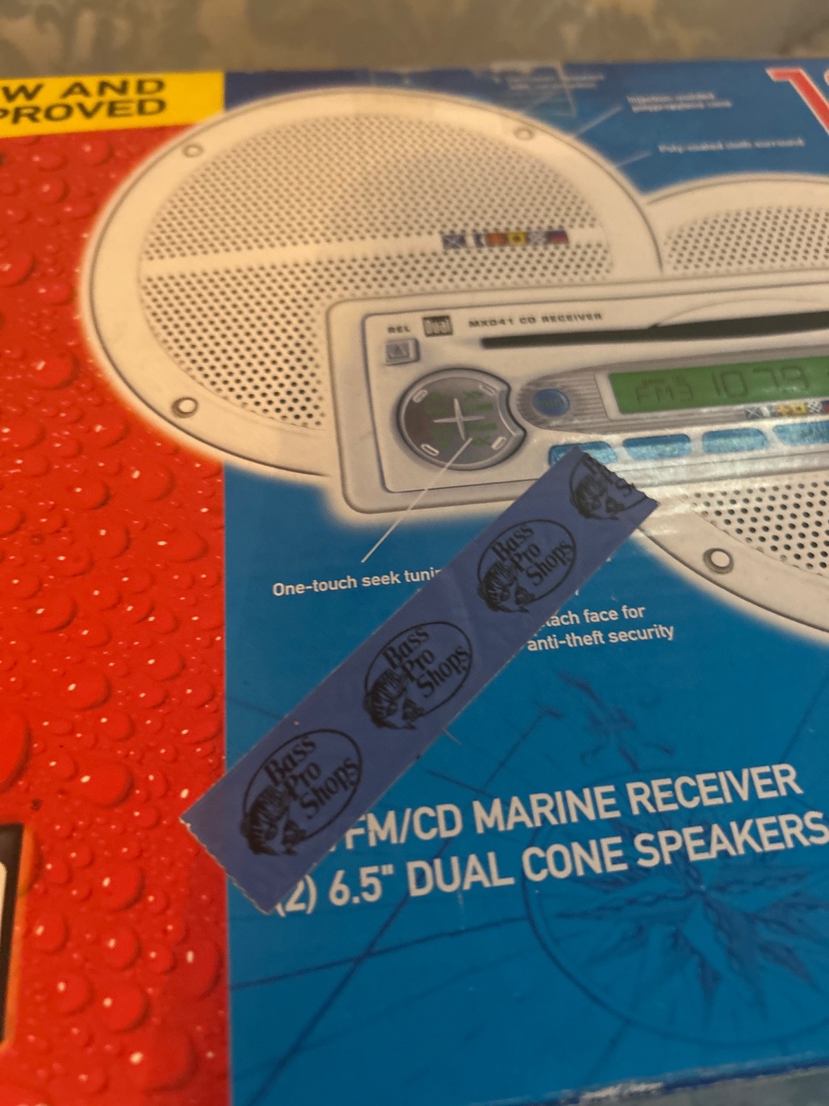 DUAL, MXcP 40 Marine A.M/Fm/Cd Marine Receiver. 26.5 Dual Cone Speakers NIB.