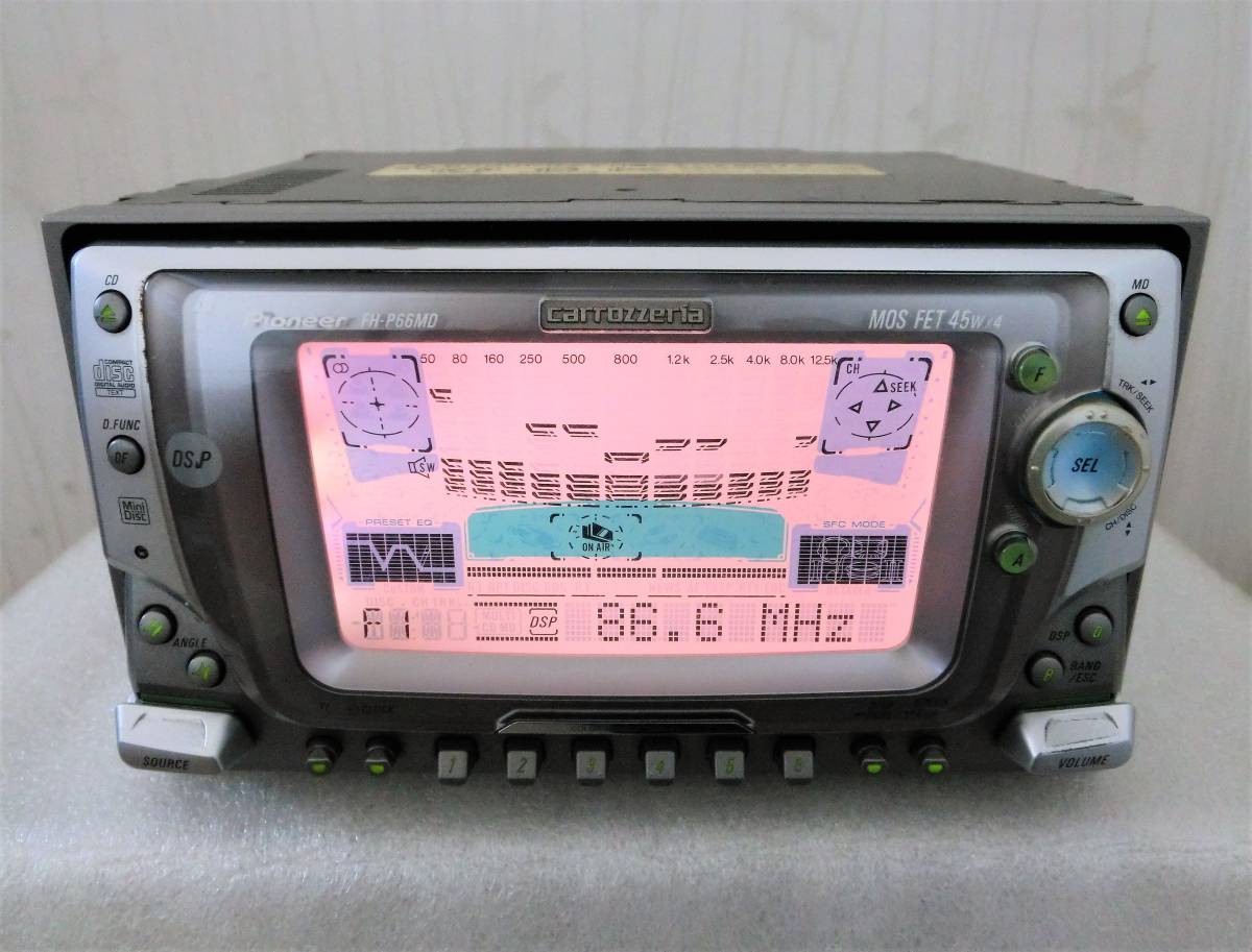 Pioneer Carrozzeria FH-P66MD 2DIN MD/CD Tuner DSP Main Unit Car Audio Japan