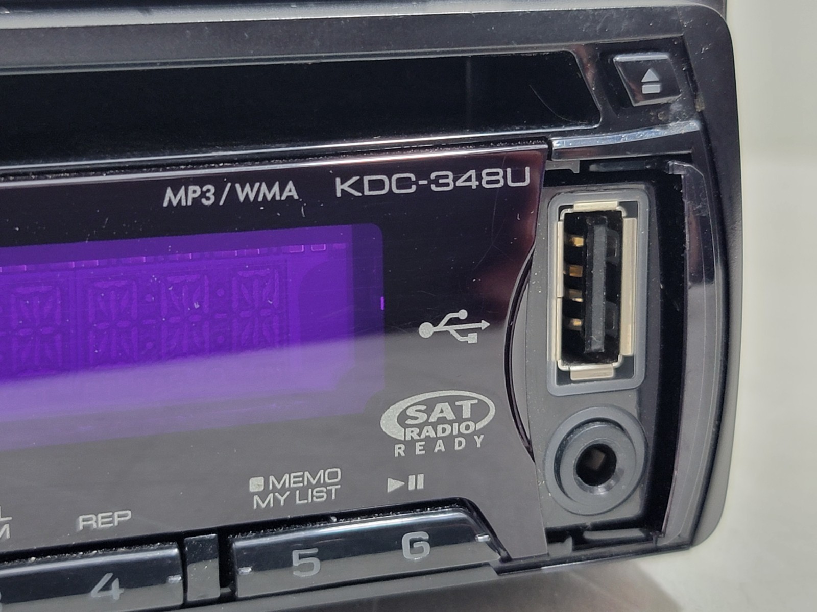 Kenwood KDC-348U Car Stereo In Dash MP3 AUX USB CD w/ Remote – Tested – NICE!!