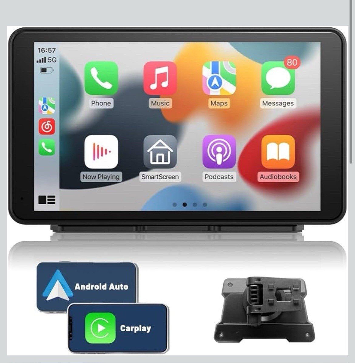 Universal Portable Wireless Carplay Screen Android Auto 7 Inch Touchscreen