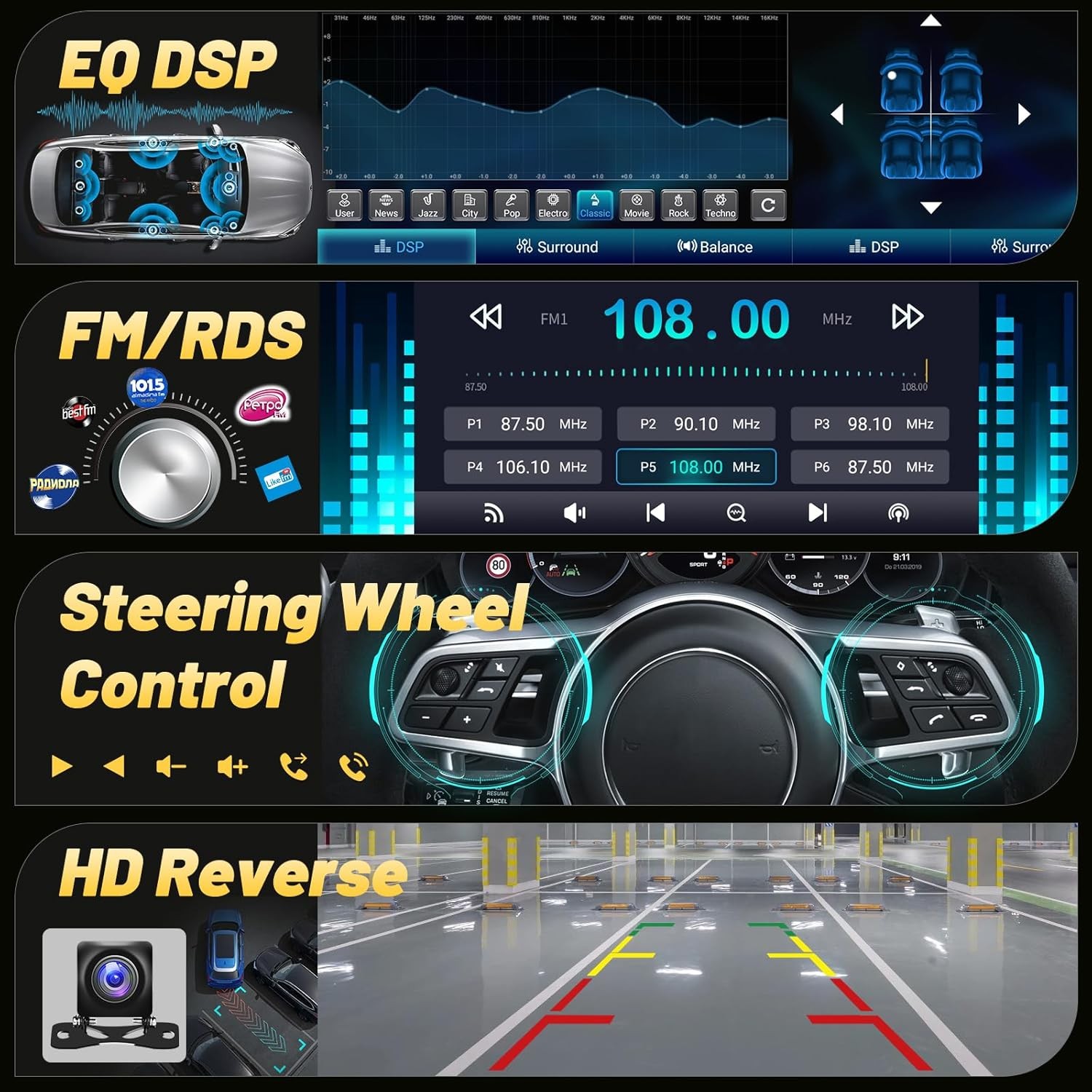 12.3″ Android Car Stereo Radio for Porsche Macan 2014-2017 Carplay GPS