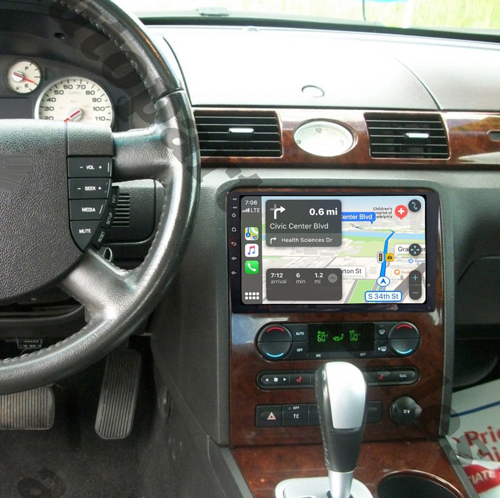 For 2005-2007 Ford Five Hundred Carplay Radio Android 14.0 GPS Navi WiFi RDS