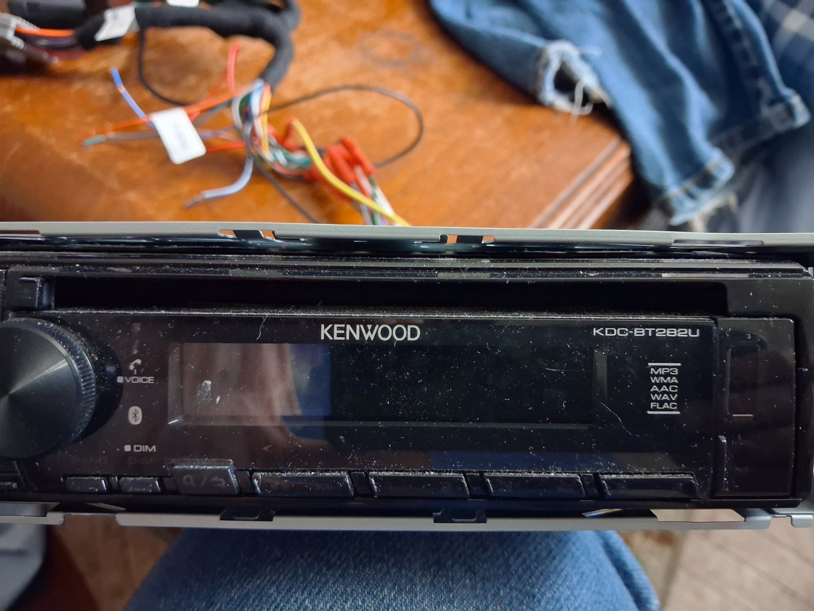 Kenwood KDC‑BT282U CD Receiver w/ Bluetooth + AX‑GMCL2 GM Chime Kit + Mic