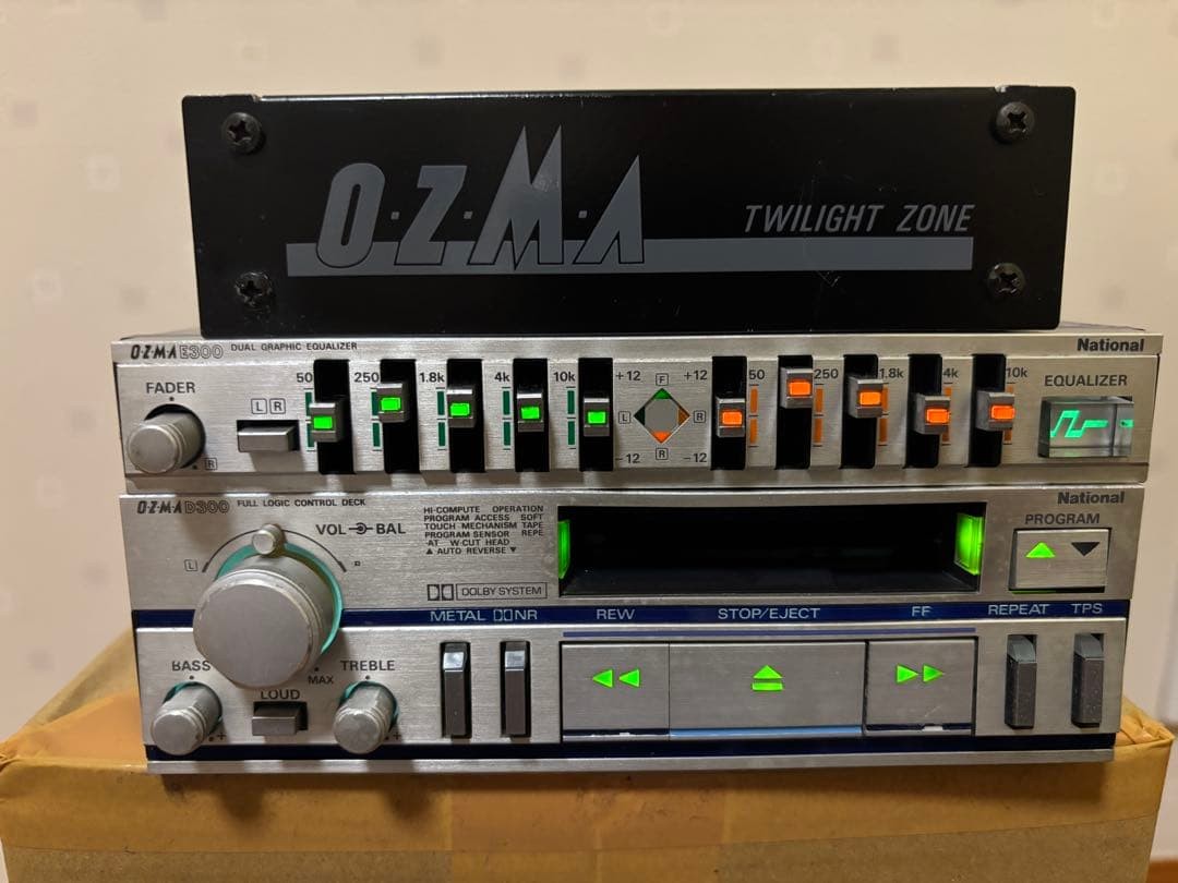 National OZMA Twilight Zone CX-D3007D CX-E300D CX-M701DK JDM Vintage Audio Set