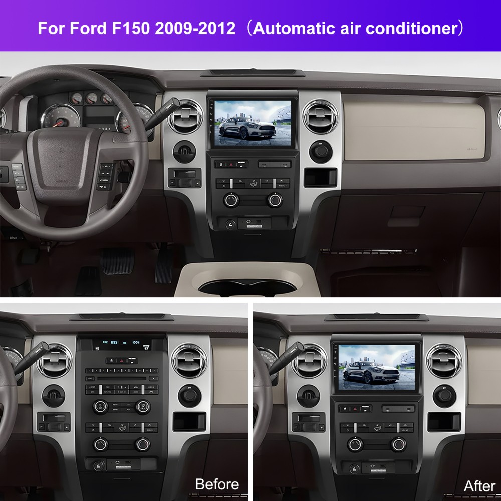 Apple Carplay For Ford F150 2009-2014 Android 13 Car Stereo Radio Navi Headunit