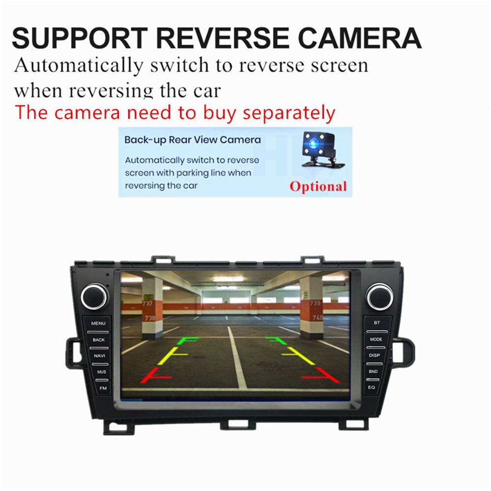9In Car Touch Screen Player FM Radio USB WIFI Fit For Toyota Prius 2010-2015 RHD