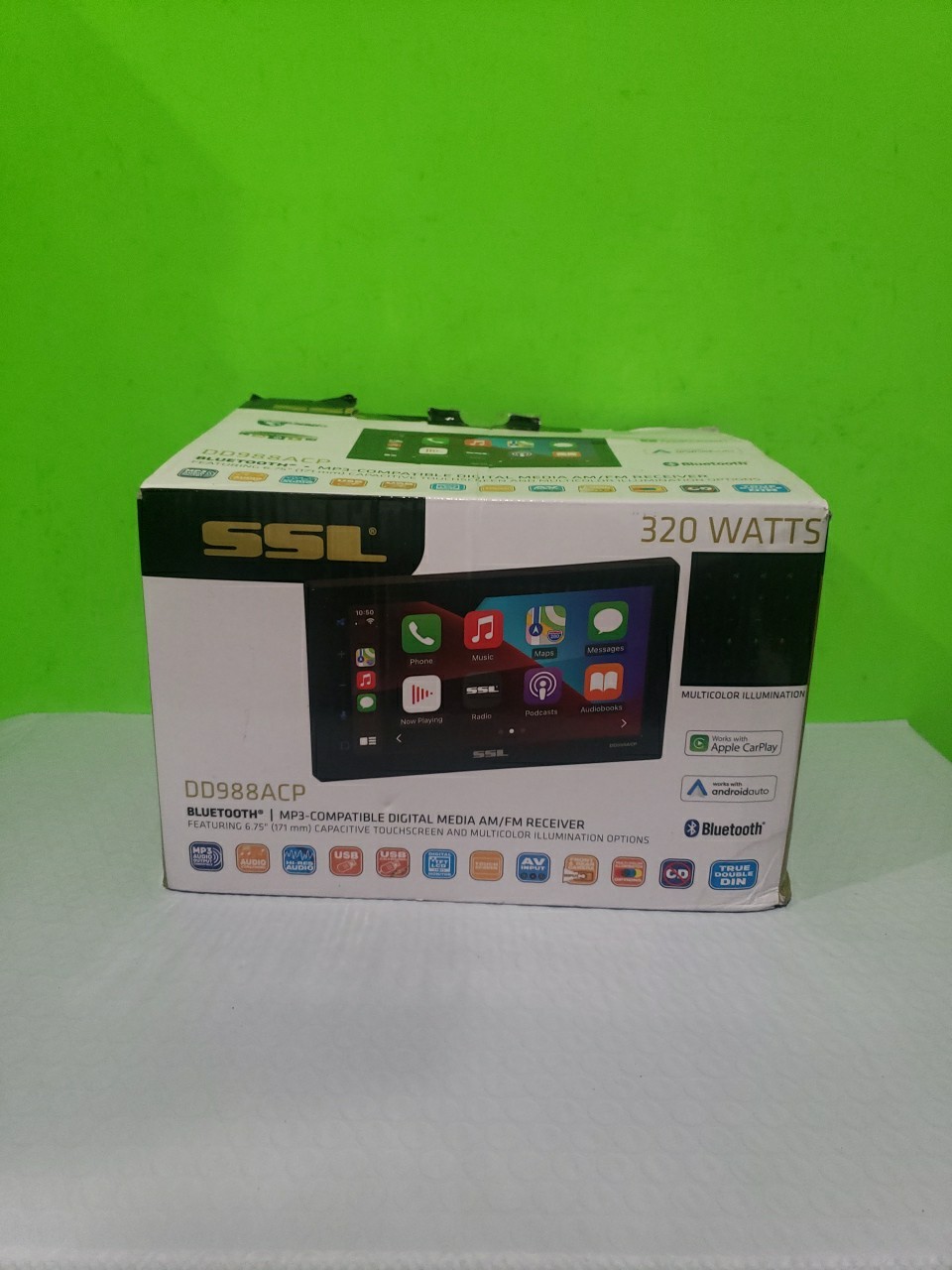 SSL Dd988ACP Bluetooth Digital Media Receiver 320 Watts. MP3 Compatible Open Box