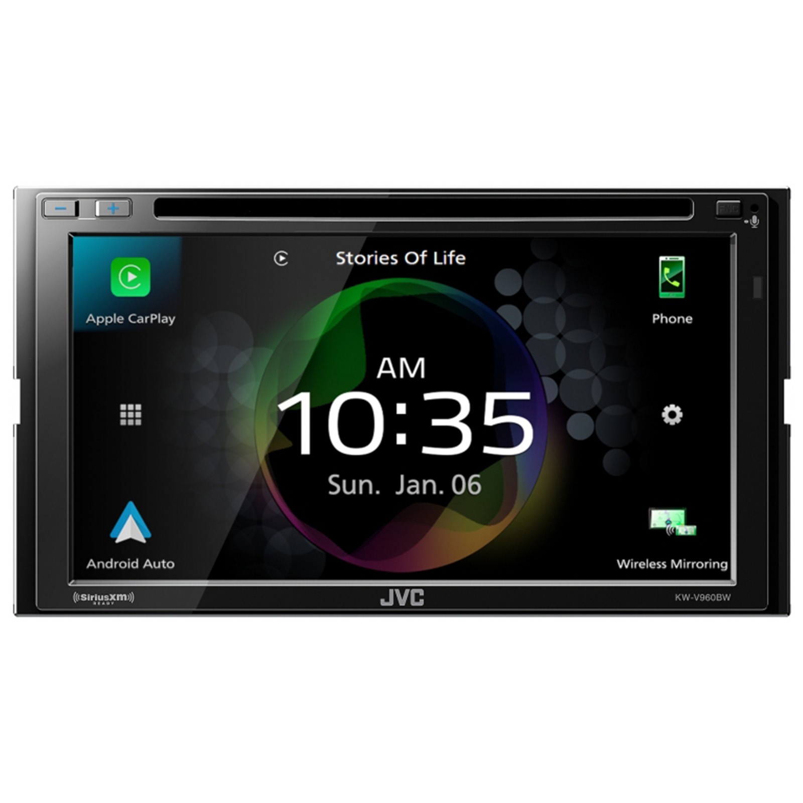 JVC KW-V960BW Bluetooth Radio, 2x 6.5″ Speaker, 2x 6.5″ Component Speaker, Wire