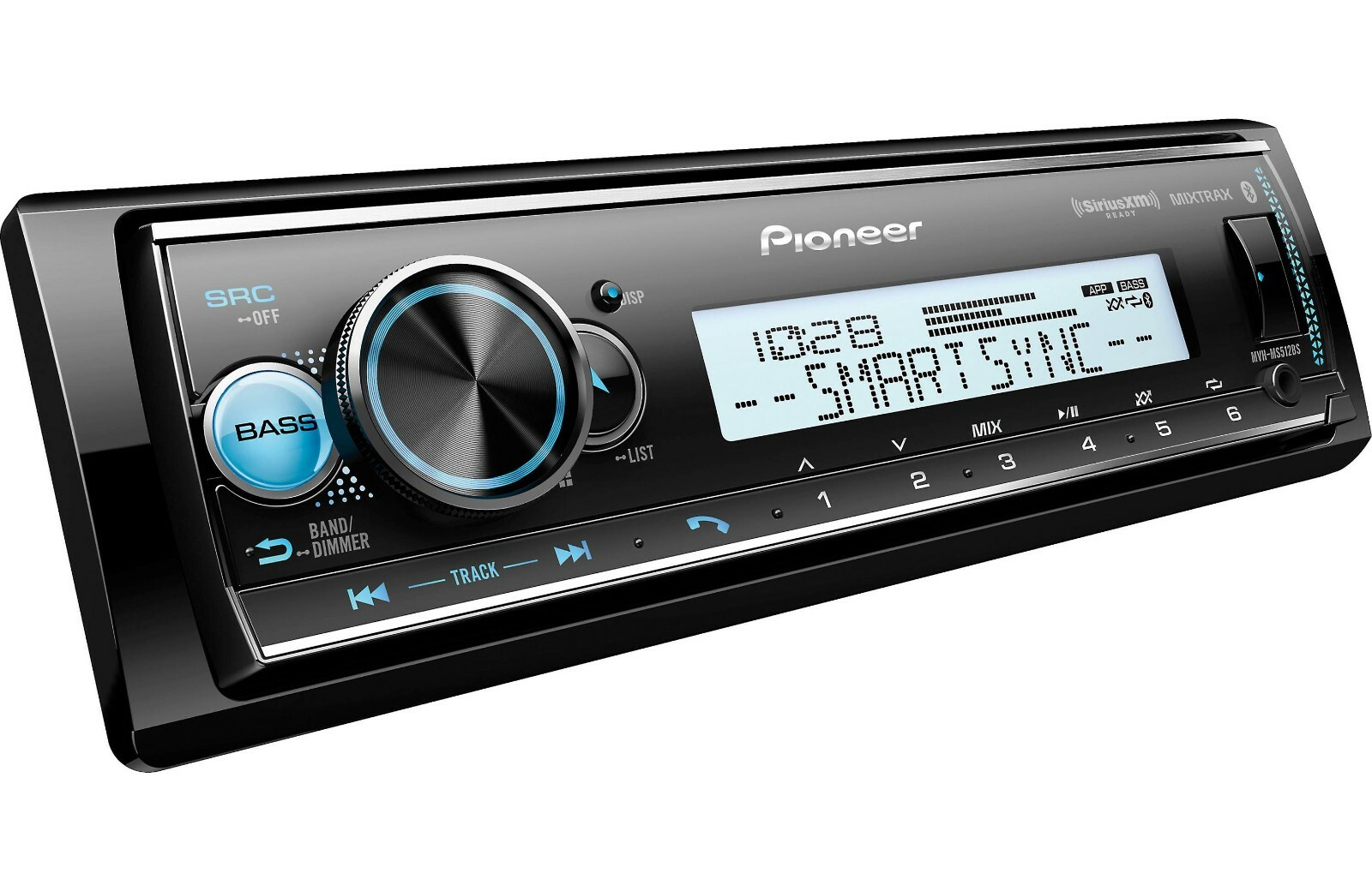 PIONEER MVH-MS512BS Marine Digital Media Receiver AUX USB EQ Bluetooth iPhone