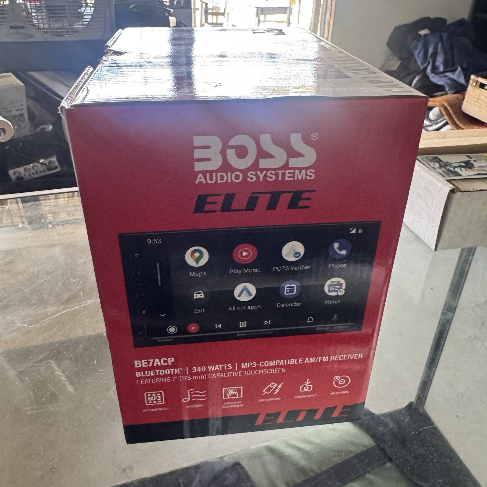 BOSS Audio Systems Elite BE7ACP 7″ Touchscreen Car Stereo CarPlay Android Auto