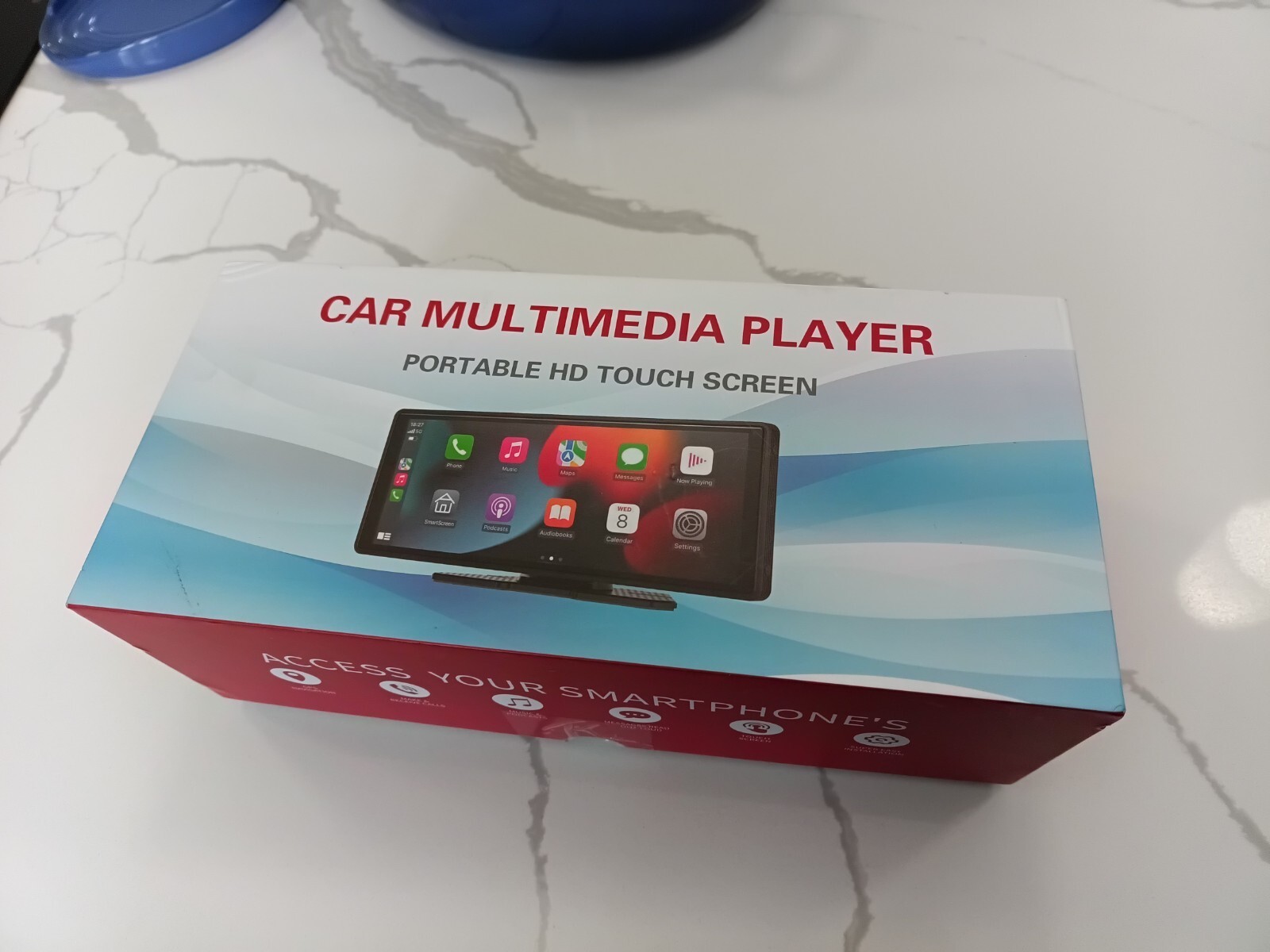 Wireless Apple Android Carplay Touchscreen for Car with 2.5K Dash Cam 10.5