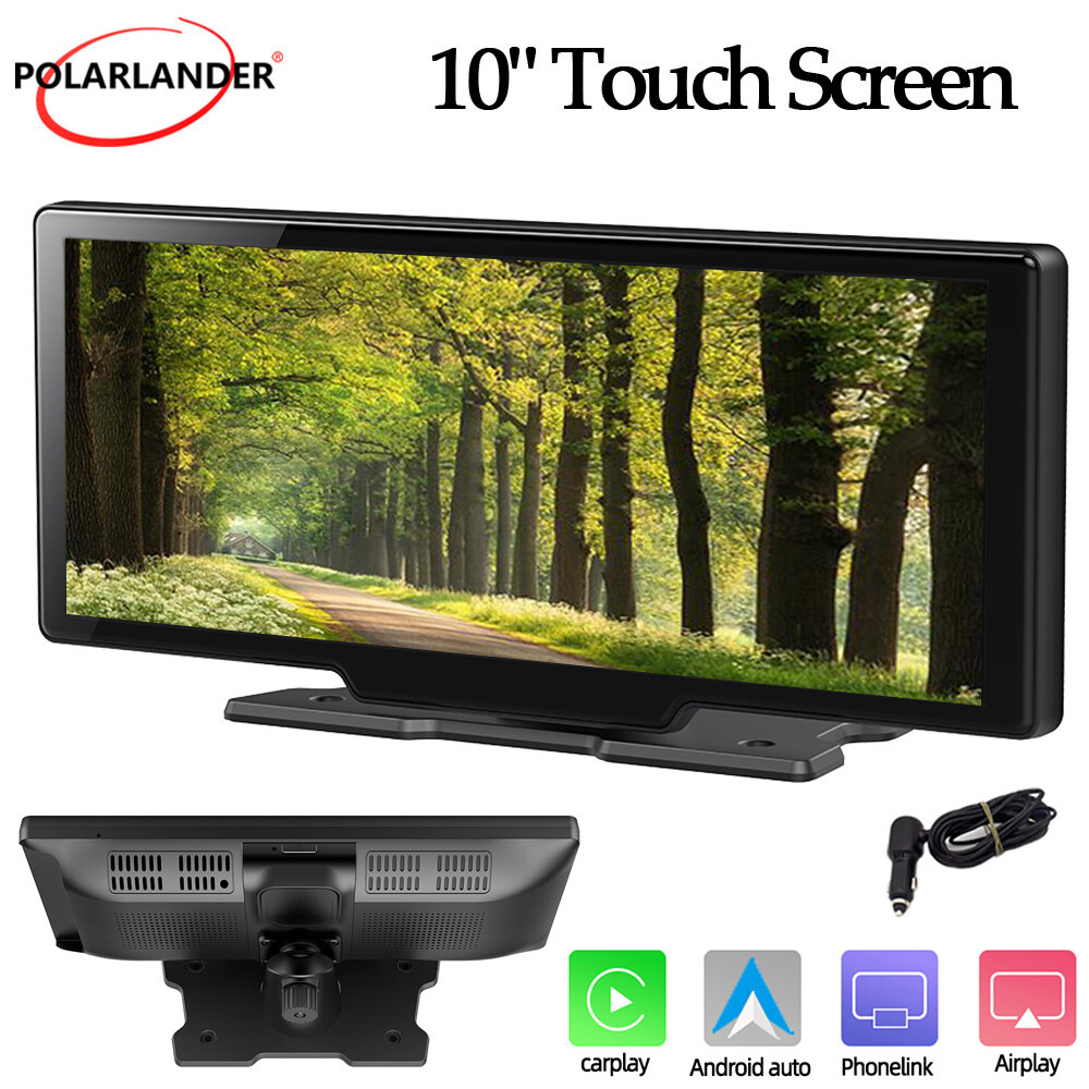 Portable Touch 10″ Car Stereo Wireless IOS CarPlay/Android Auto Bluetooth Radio
