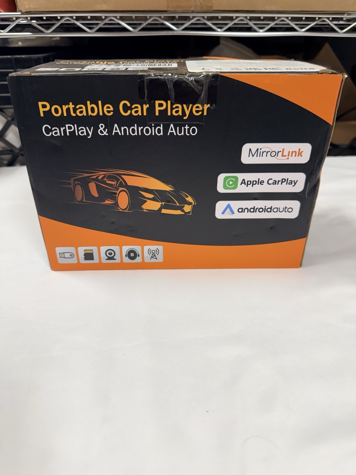 7-in Portable Car Player Wired+Wifi. Touch Screen. Android Or Apple Bluetooth.