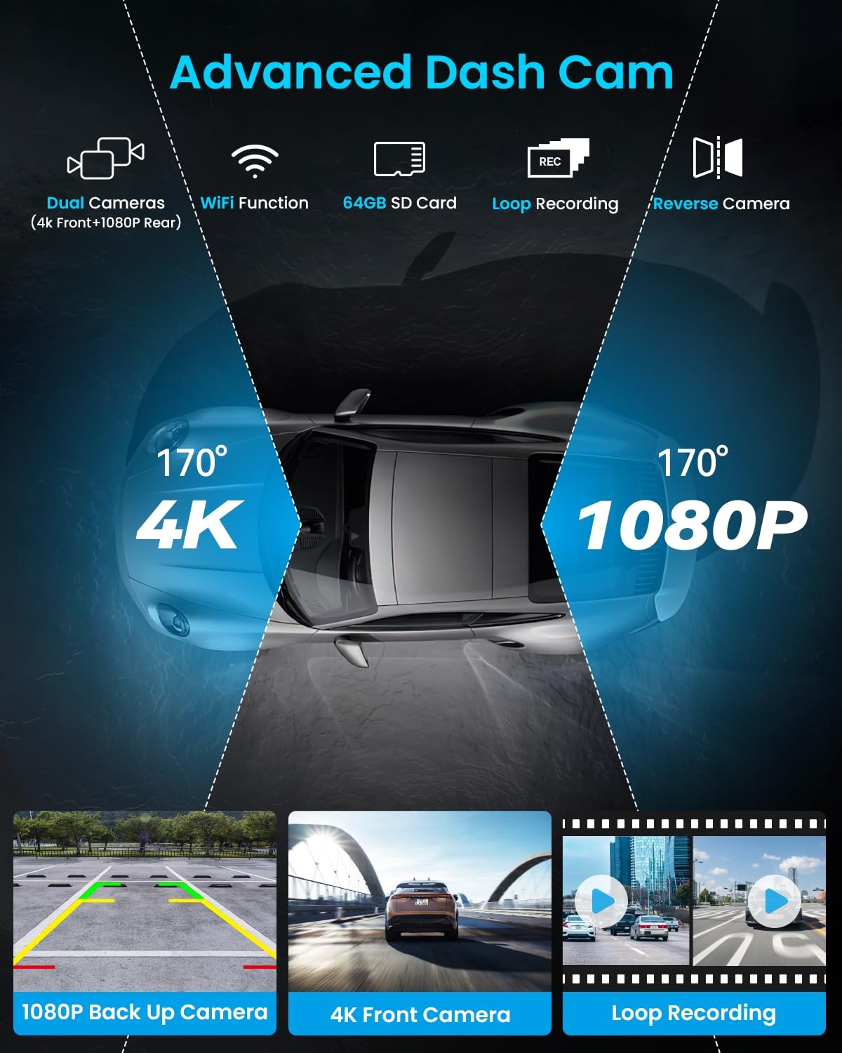 Portable Apple Carplay Screen, 10’’ Car Stereo Wireless Car Play & Android Au…