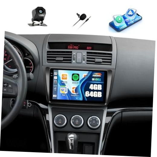 4G+64G Car Stereo Radio for Mazda 6 2008-2012 with Android 15 Wireless 4+64GB