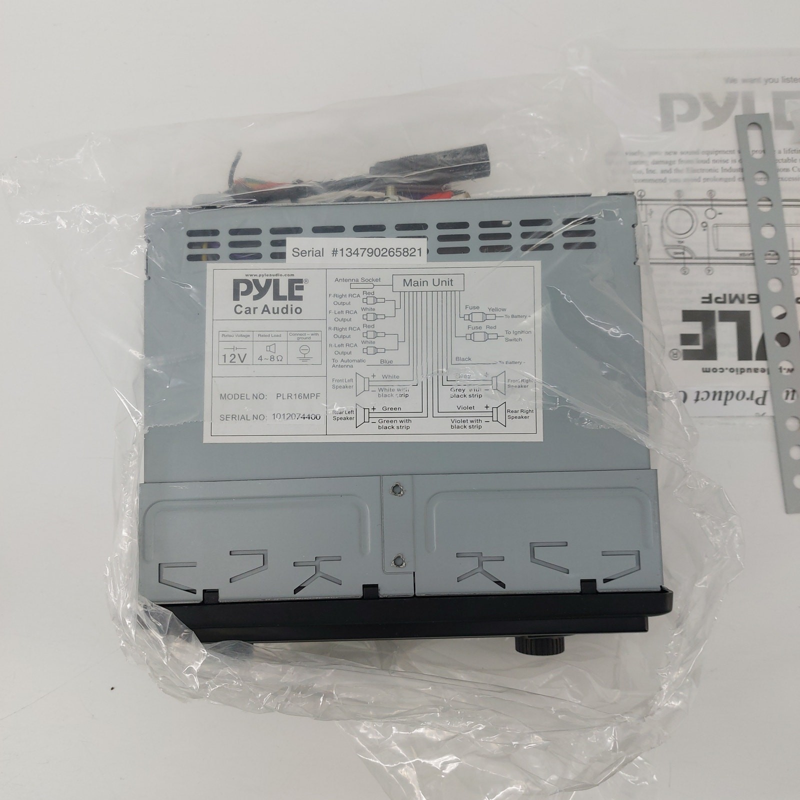 Pyle In Dash AM/FM MPX Receiver MP3 Playback USB Radio