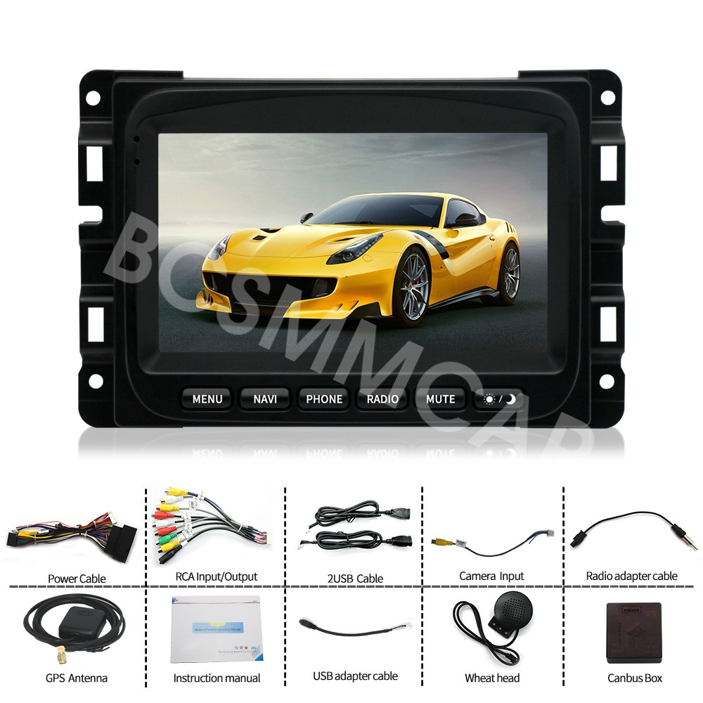Touch Screen Car Radio Navigation Player Fit For Dodge RAM 2013-2018 For Carplay