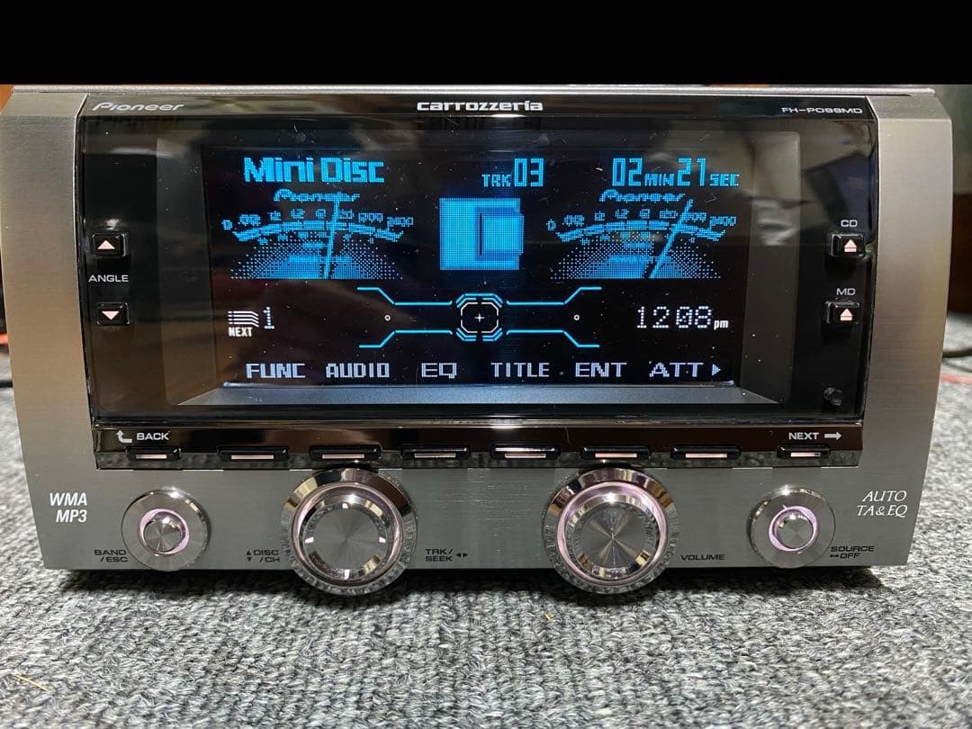 Pioneer Carrozzeria FH-P099MD 2DIN CD MD Receiver For Repair As-Is Japan