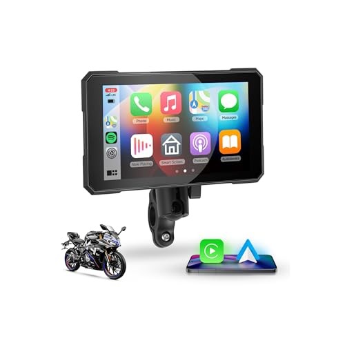Motorcycle Carplay GPS Navigation System, Wireless Carplay Android Auto, with