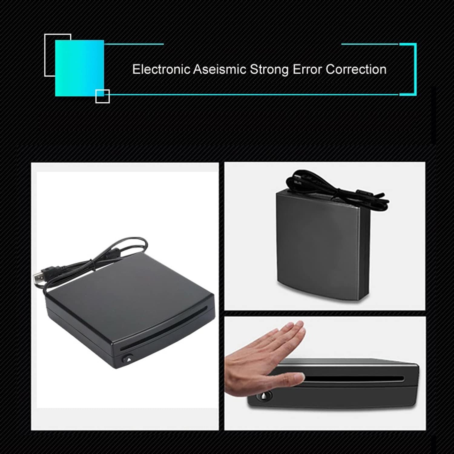 External USB Car Universal CD Player, Vehicle CD Player For Car Via USB Radio