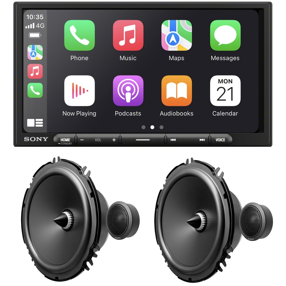 Sony XAV-AX4000 with Sony XS162GS 6.95″ Multimedia Receiver with 6.5″ Speakers
