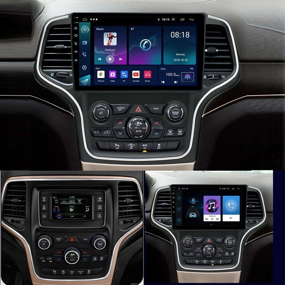 Radio For 2014-2017 Grand Cherokee Carplay EQ Cam Back Camera IPS Touchscreen