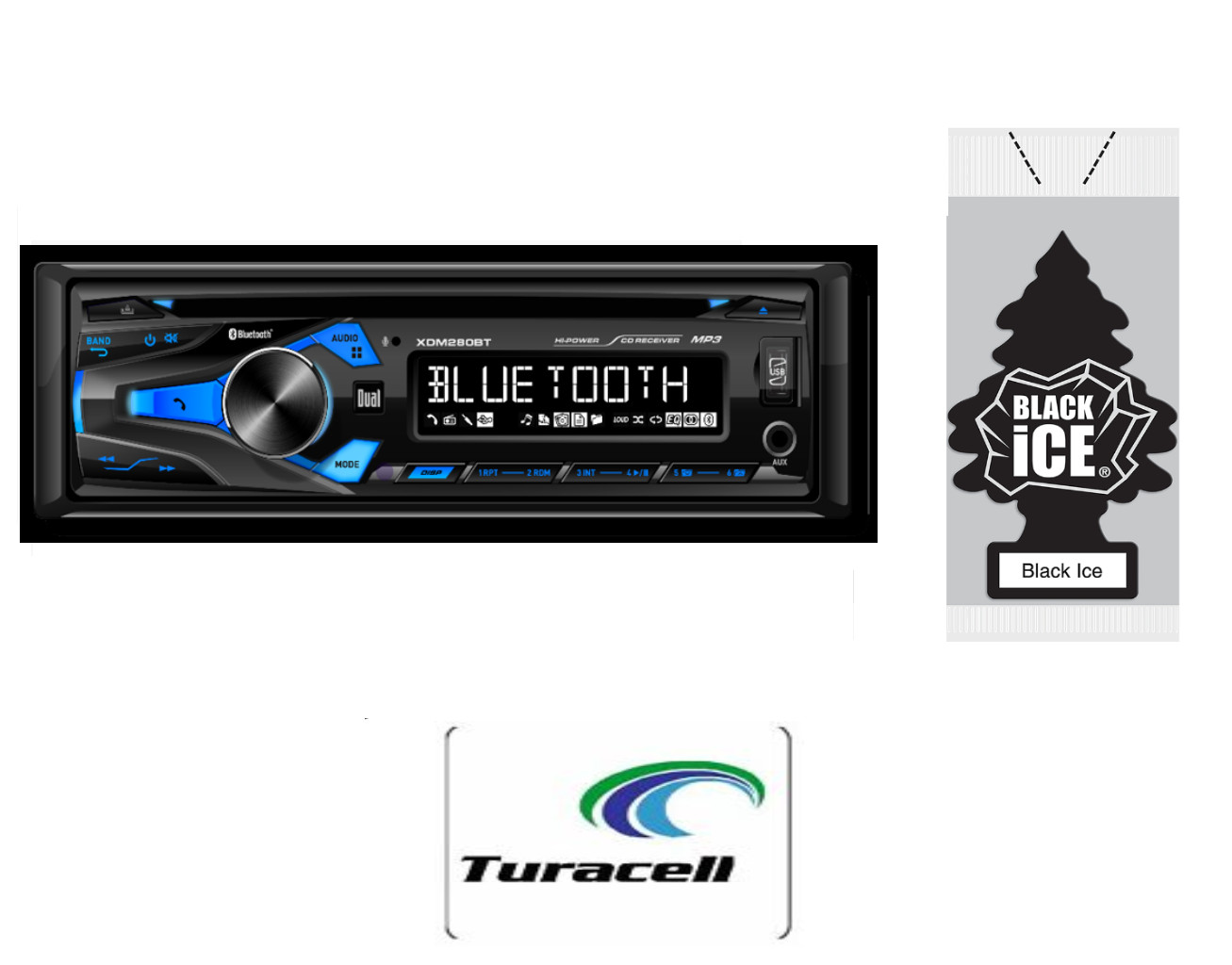 Jensen CDX3119 Am Fm Cd Player Bluetooth Mp3 7-Preset Eq 200W 1 DIN w/Air Fresh