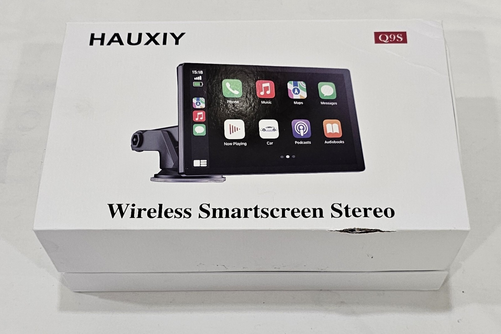 Wireless Touchscreen 4K Dash Cam,9″ Voice Control/Bluetooth, Android, Apple,Q9S