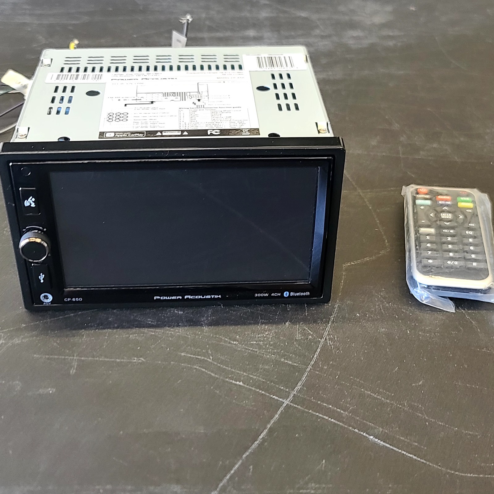 POWER ACOUSTIK CP-650 Double DIN For Parts