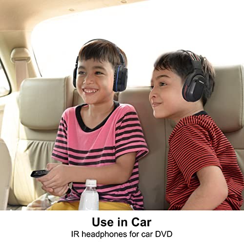 Infrared Headphones for Car DVD, Not Bluetooth, Universal 2 Channel IR