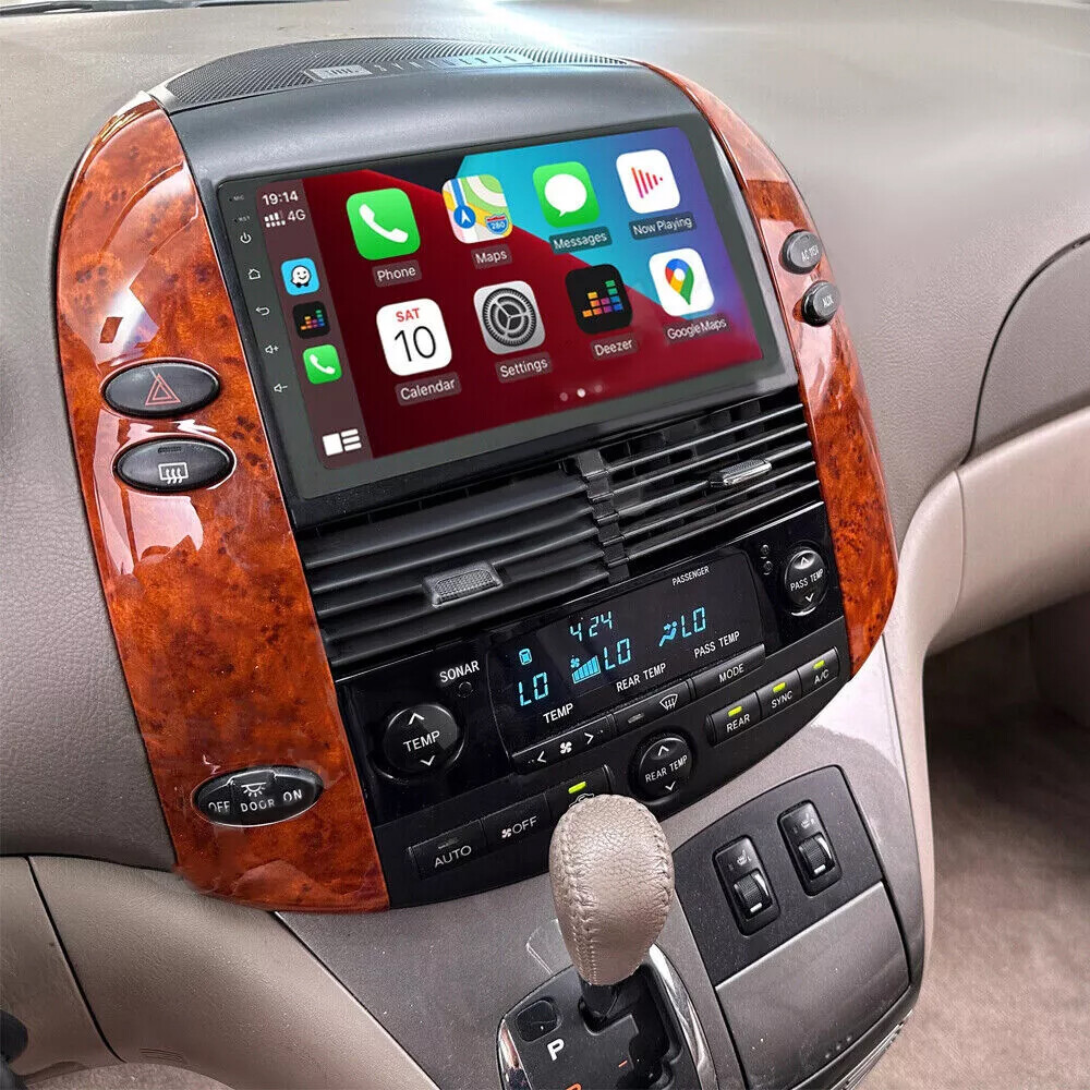 For Toyota Sienna 2004-2010 Radio Car Stereo Apple Carplay Android 12 GPS Navi