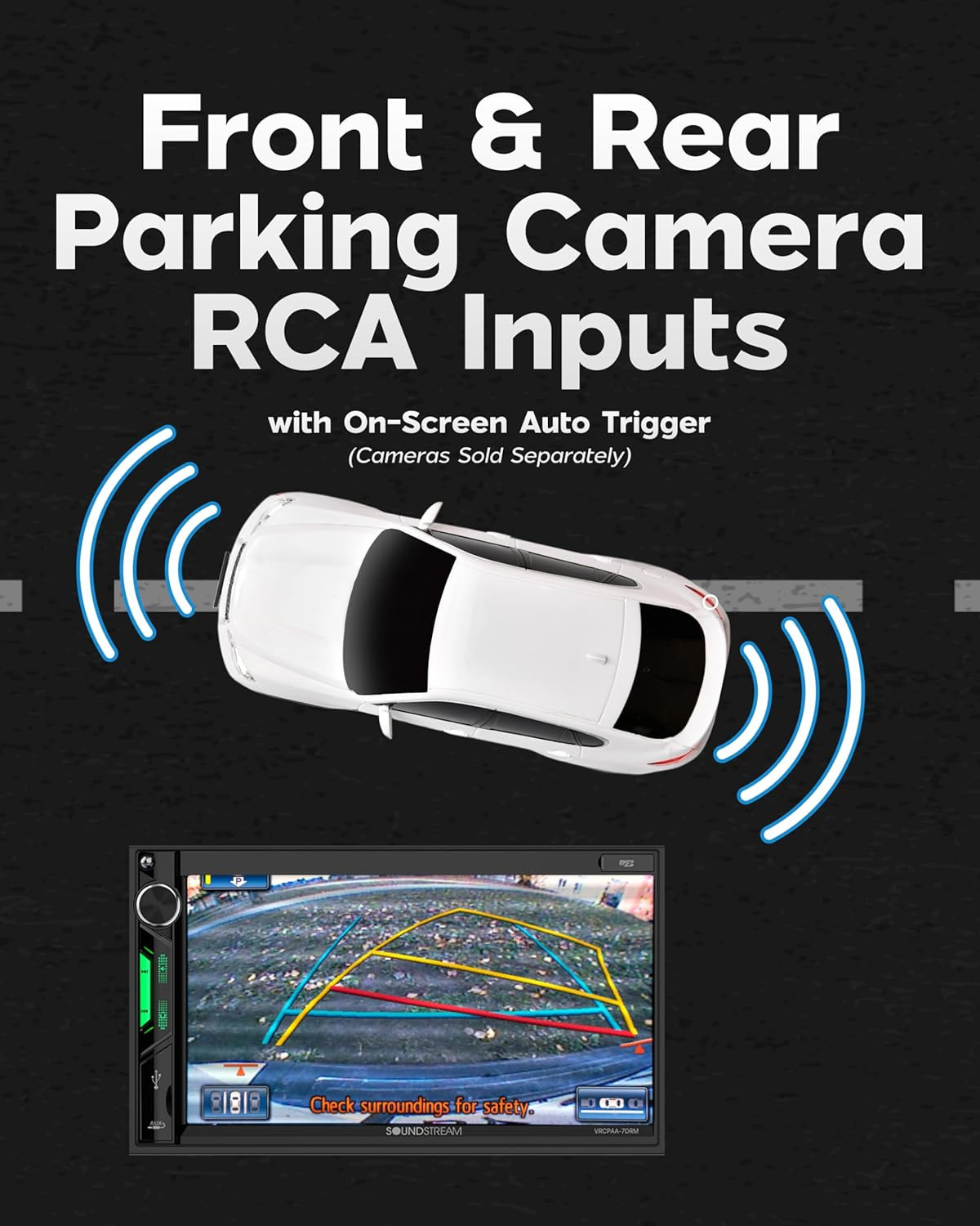 VRCPAA-7DRM 7” | Digital Media Receiver, Wireless Apple Carplay® & Android Auto®
