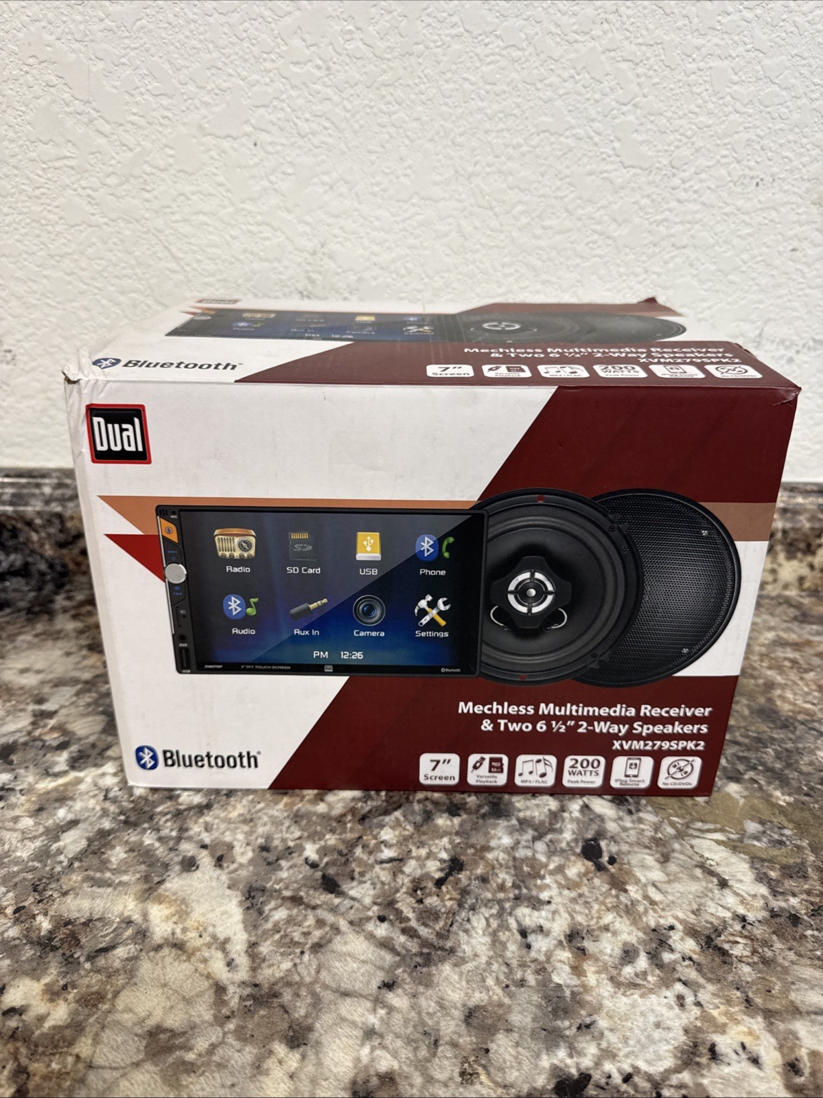 Dual XVM279SPK2 7″ Digital Multimedia Receiver (NO CD) Two 6.5″ 2-Way Speakers