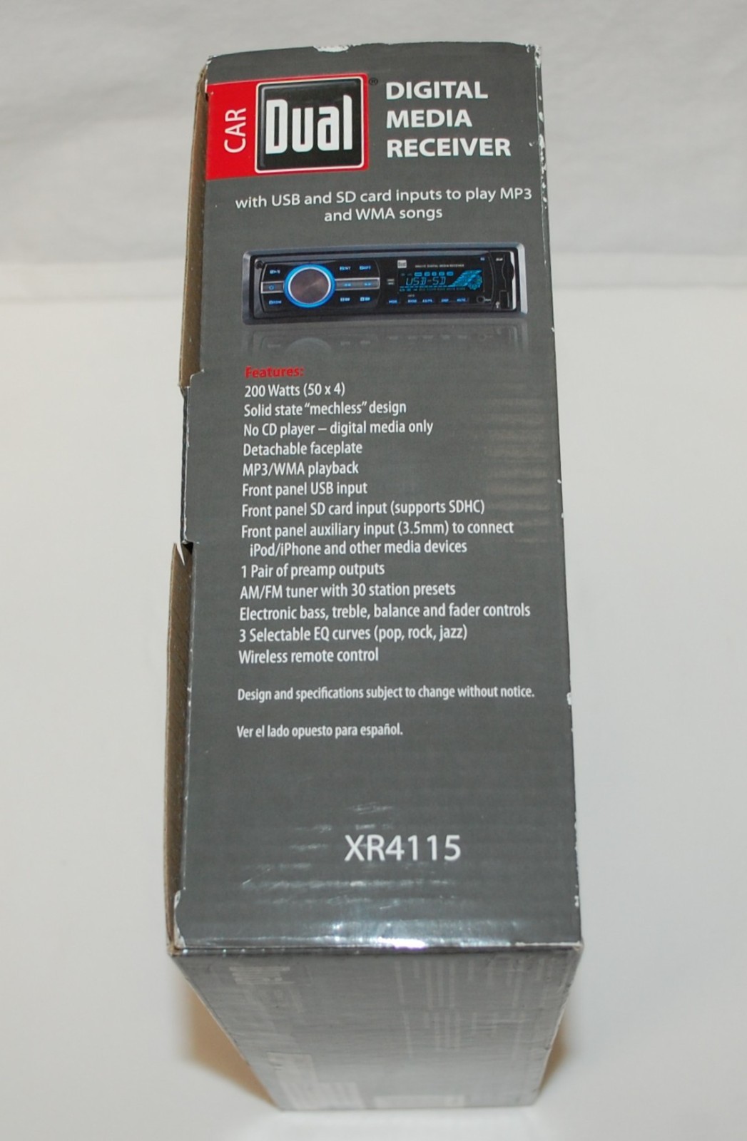 Dual Electronics XR4115 Digital Media Receiver with USP & SD inputs New in Box