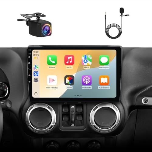 Car Radio Stereo Upgrade for Jeep Wrangler JK 2007-2018 Dodge Ram 2GB+64GB