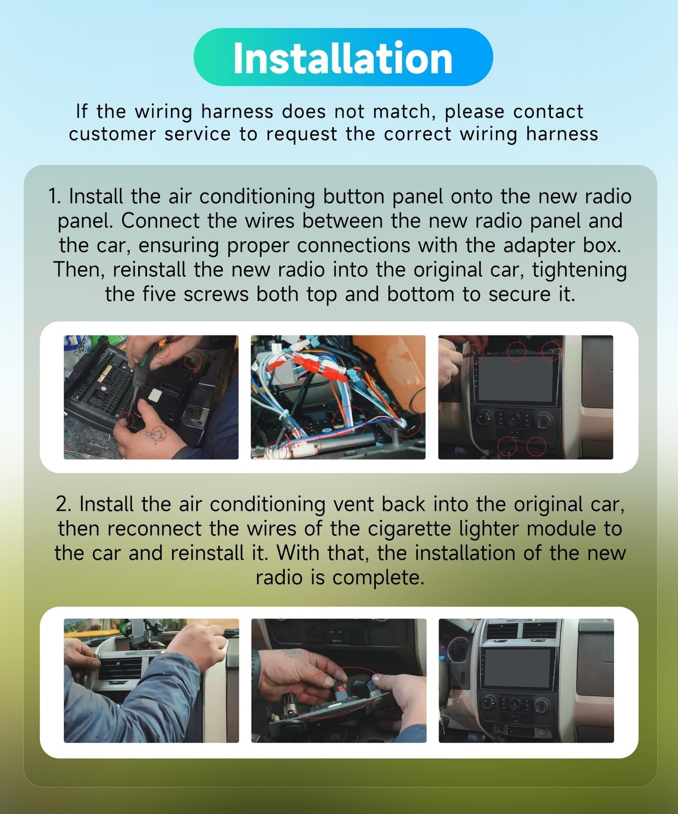 4Core 2G64G Android 15 Car Radio For Ford Escape 2007-2012/Mazda Tribute