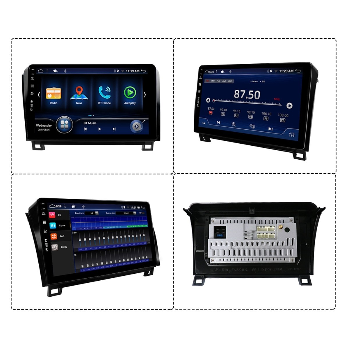 For Toyota Tundra 08-13 Sequoia 08-17 Car Radio Android 14 GPS NAVI USB CarPlay