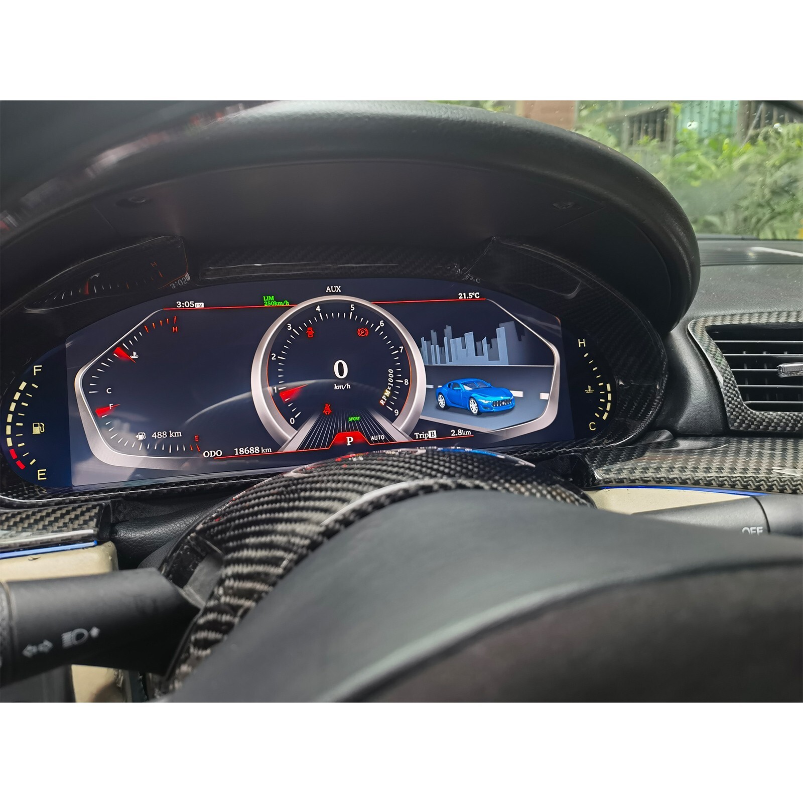 Digital Cluster Speedometer Instrument for Maserati GT GC GranTurismo 2007-2017