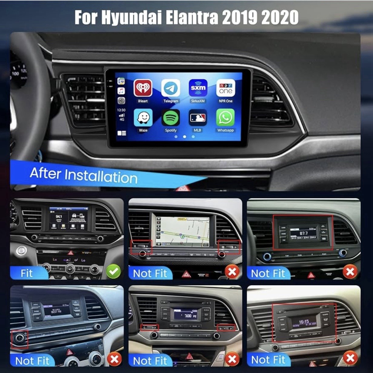 Car Stereo Radio 2019-2020 Hyundai Elantra Android 15 9” Touchscreen GPS
