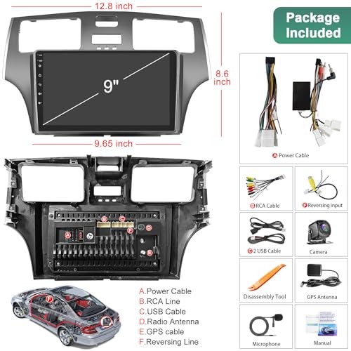 4+64GB Car Radio for Lexus ES250 ES300 ES330 2001 For Lexus ES250 2001-2006