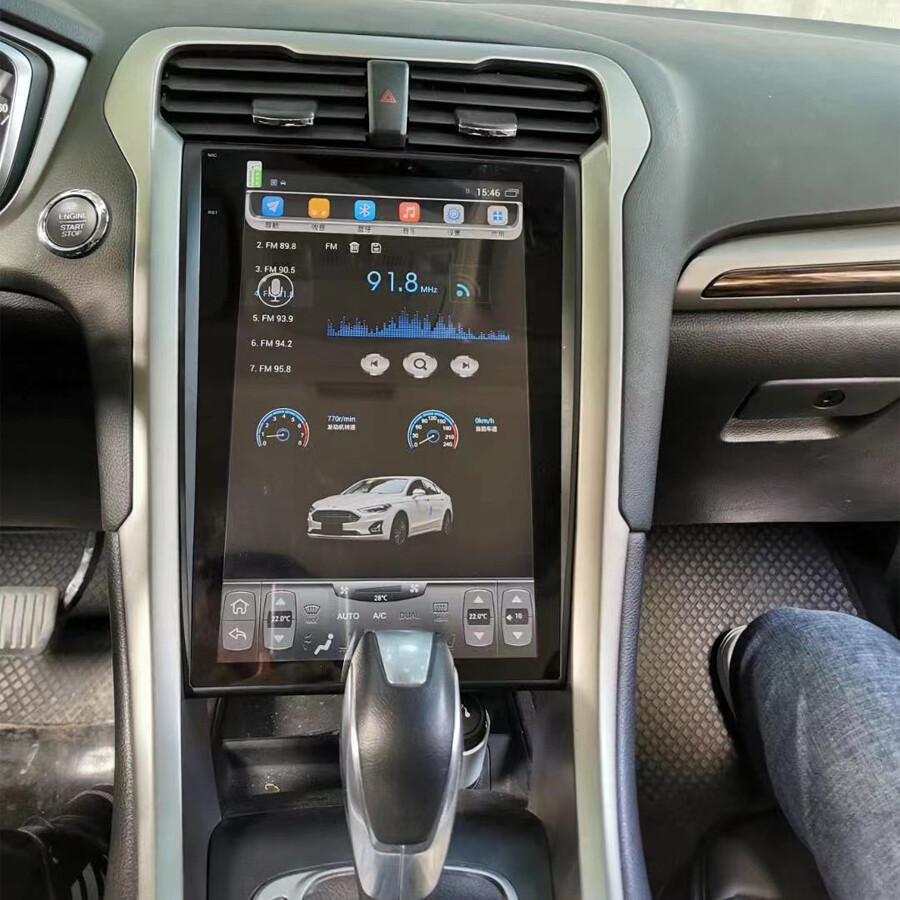 12.1″ Android Navigation Car Gps Stereo Tesla Style For Ford Mondeo Fusion 13~18