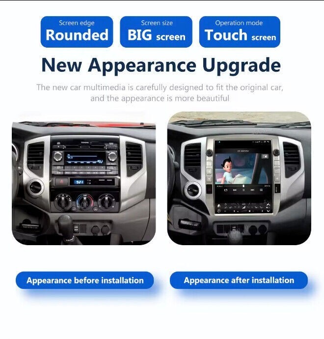12.1″Car Stereo Radio Android Navigation GPS 4+64GB For Toyota Tacoma 2005~2015