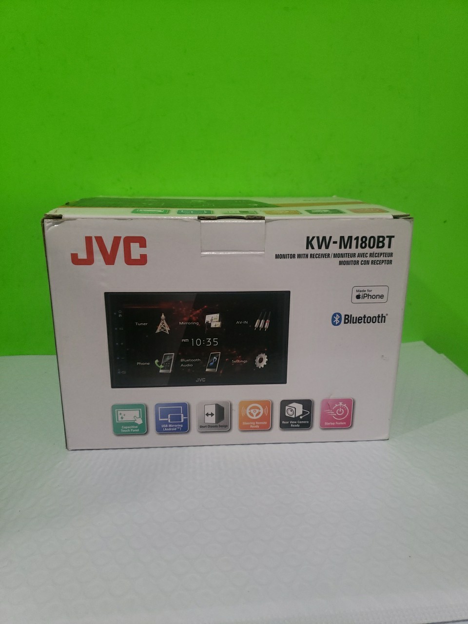 JVC KW-M180BT, 2-DIN Digital Media Receiver, w/ Bluetooth Good Condition