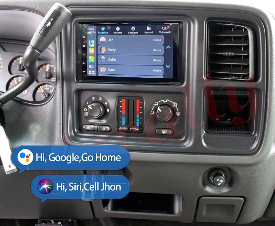 For GMC Sierra 1500 2500 2003-2006 Carplay Android Auto Car Radio Stereo GPS