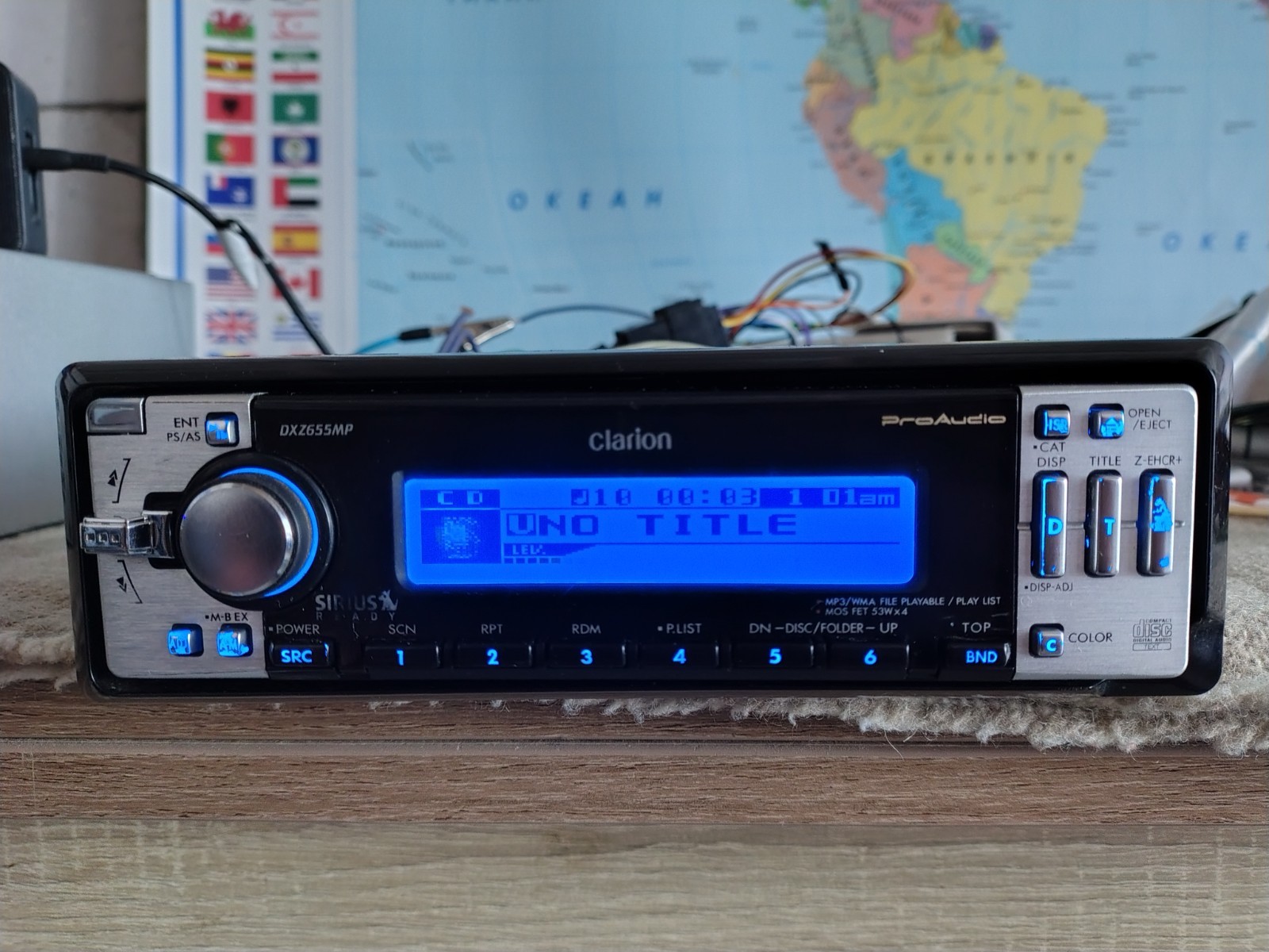 Clarion DXZ-655MP Car Stereo CD Receiver Mobile Media Station Fully Working