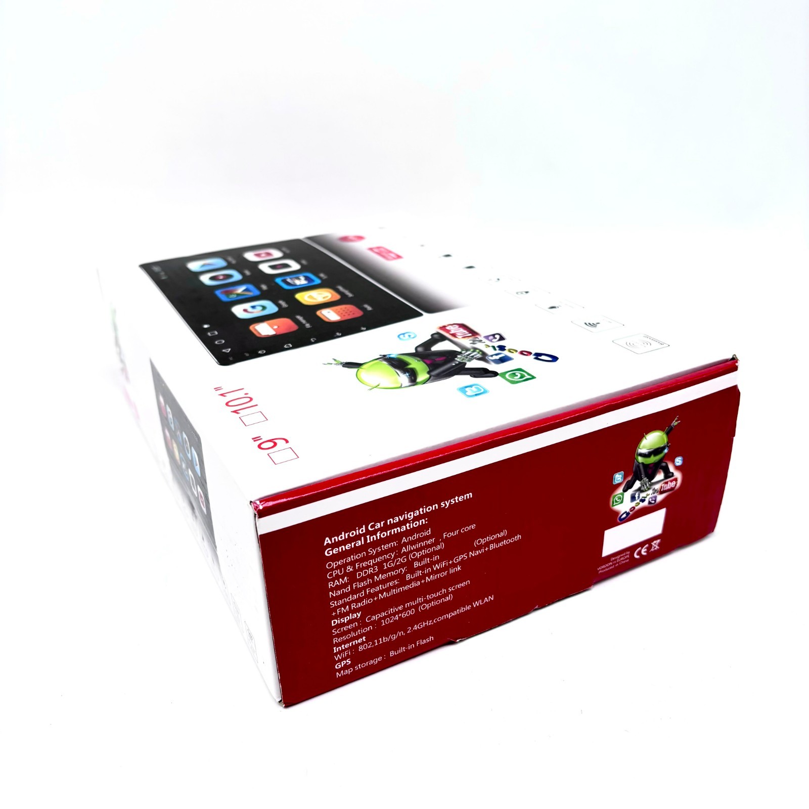 New Double Din 10.1 inch Display Touchscreen With Built In Bluetooth Dash Unit