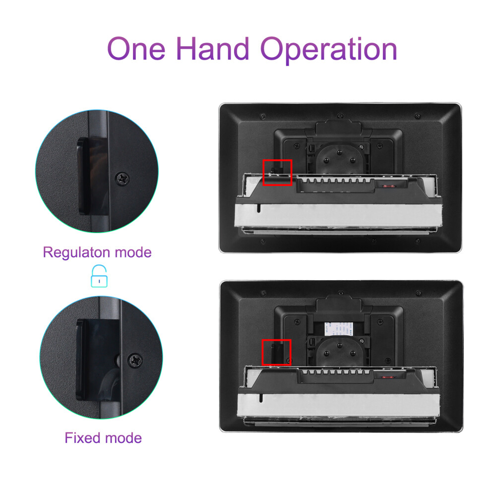 10.4″ Single 1DIN Wireless Apple CarPlay Car Stereo Rotatable Touch Screen Radio