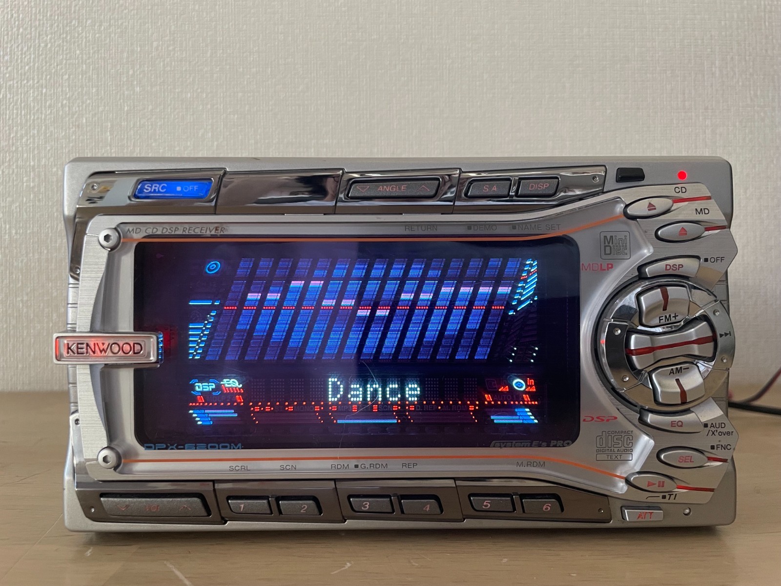 Kenwood DPX-6200M 2DIN Car Audio CD MD Player Added Bluetooth Tested Working